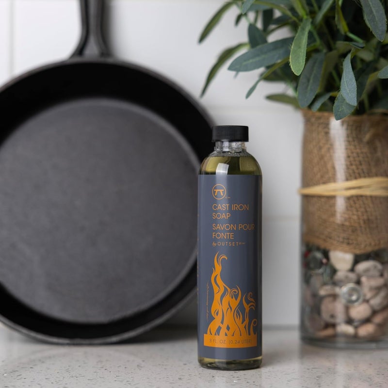 Outset Cast Iron Soap, 100% Natural Cast Iron Cleaner and Rust Remover, 8 Ounces - Image 5